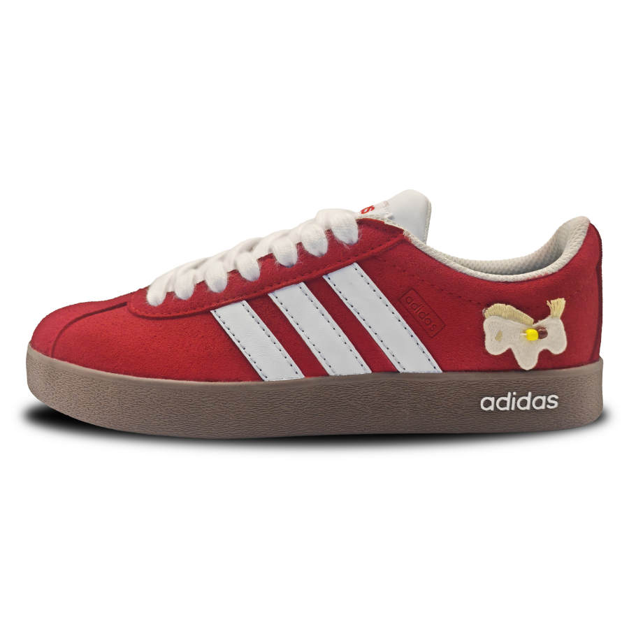 Adidas Adidas VL COURT 2.0 Lifestyle Balance Low top Skateboard Shoes Unisex Red