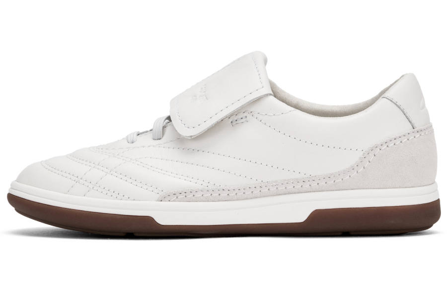 Clarks CraftravelPad Cow Leather Low top Skateboard Shoes Women's White