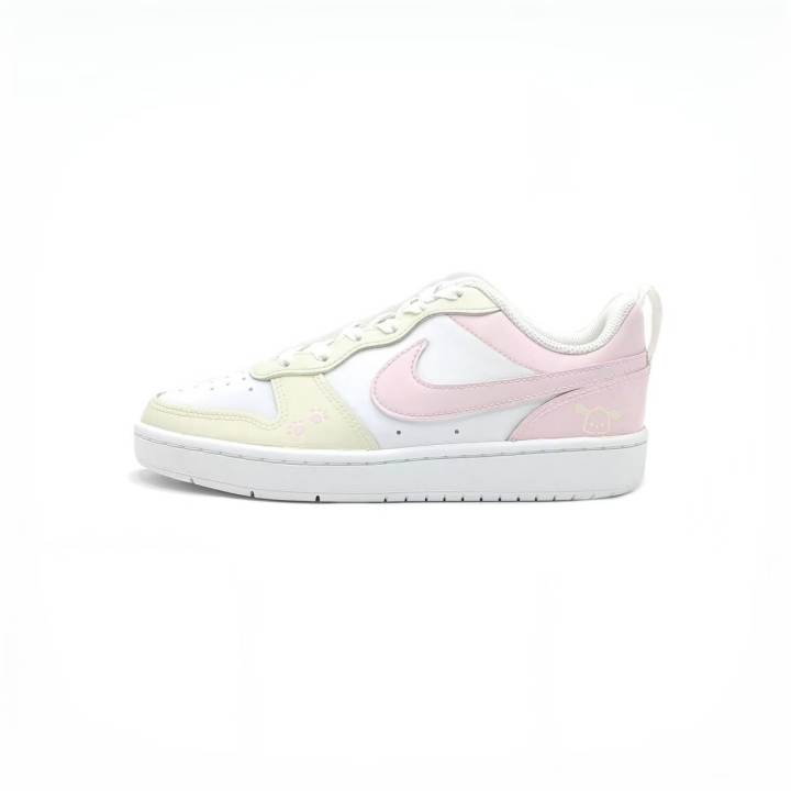 Nike Nike Court Borough 2 Milk Puff Pudding Leather Abrasion Resistant Slip Resistant Abrasion Resistant Slip Resistant