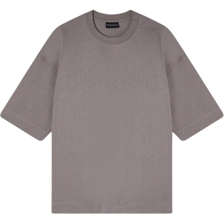 EMPORIO ARMANI T Shirts Men's Taupe Crew Neck Moderate