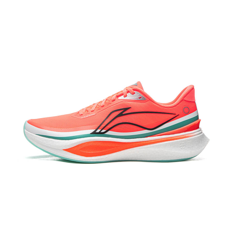 Li-Ning Li Ning Chasing The Wind 2 Low top Casual Running Shoes Men's Fluorescent Orange Red
