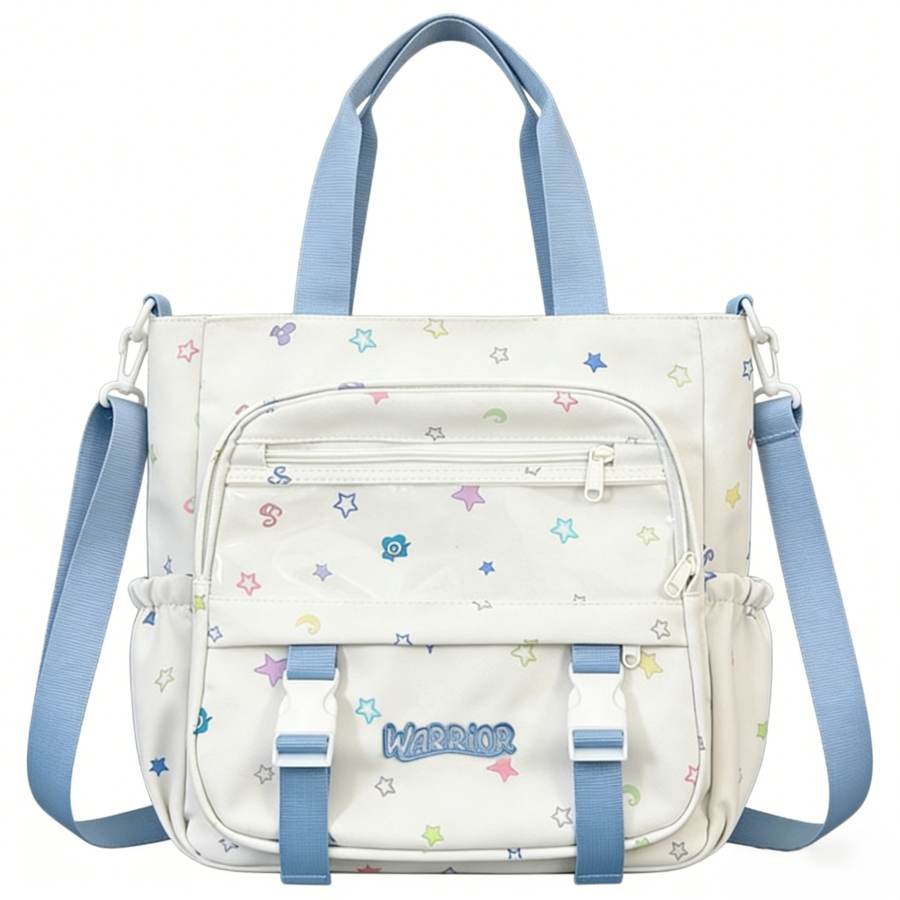 WARRIOR Warrior Nylon Fabric Shoulder Bag Regular Women's Blue/Gray