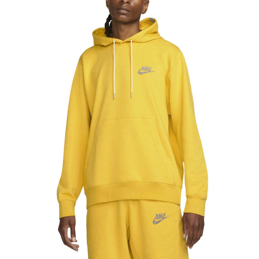 Nike Nike Sportswear Sweatshirts Men's Bright Sulfur/White Hooded Moderate Regular