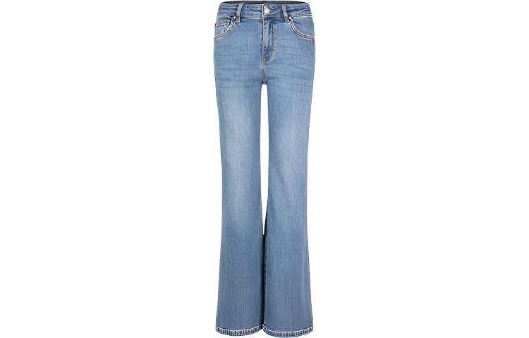URBAN REVIVO Jeans Women's Blue Moderate Flared Pants