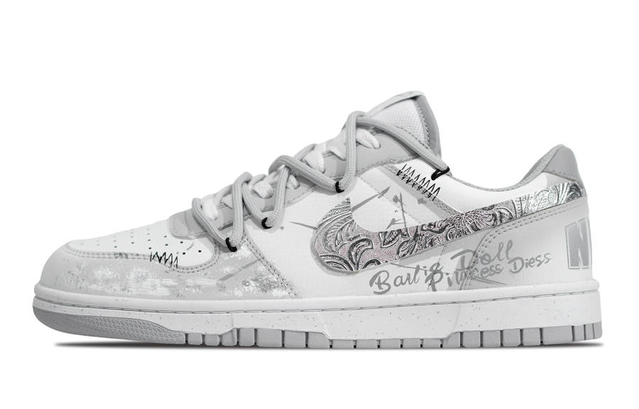 Nike Nike Big Year Of The Horse Fairyland Leather Cushioning Low top Skateboard Shoes Men's White