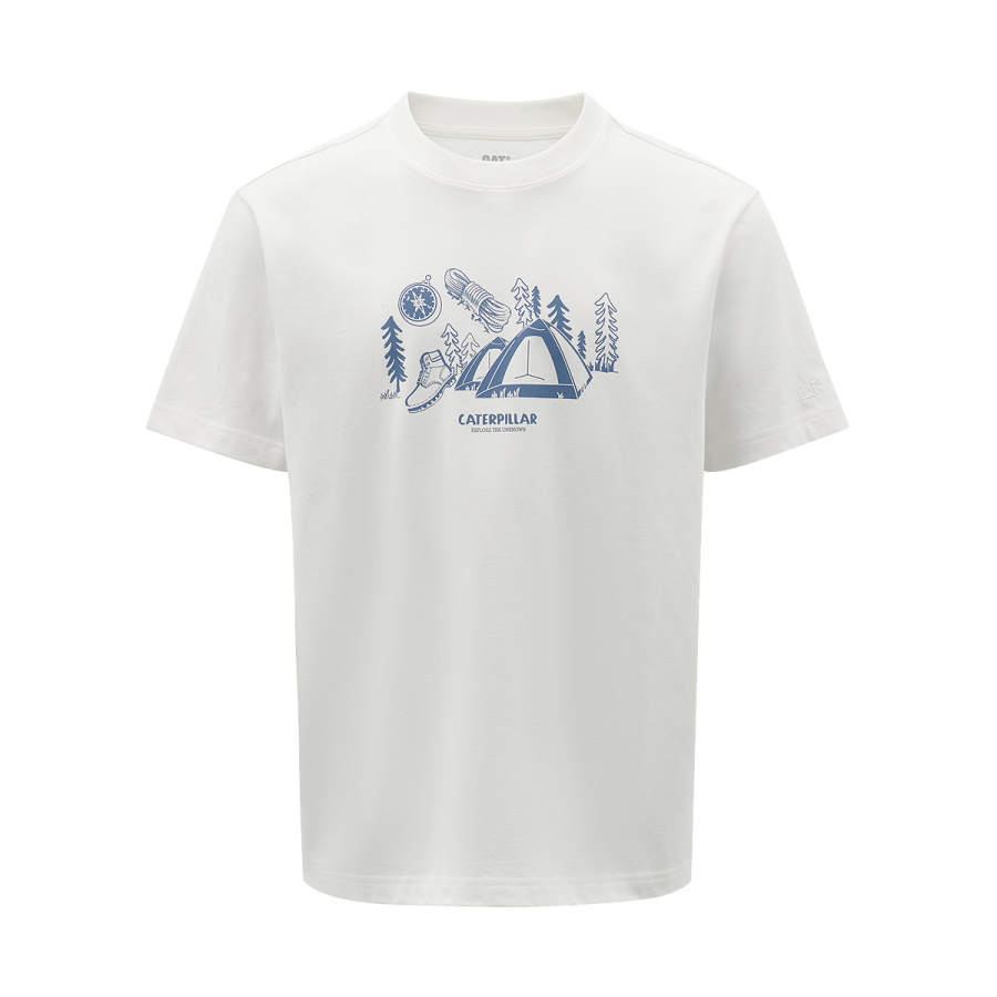 CAT CAT T Shirts Men's Crew Neck Thin
