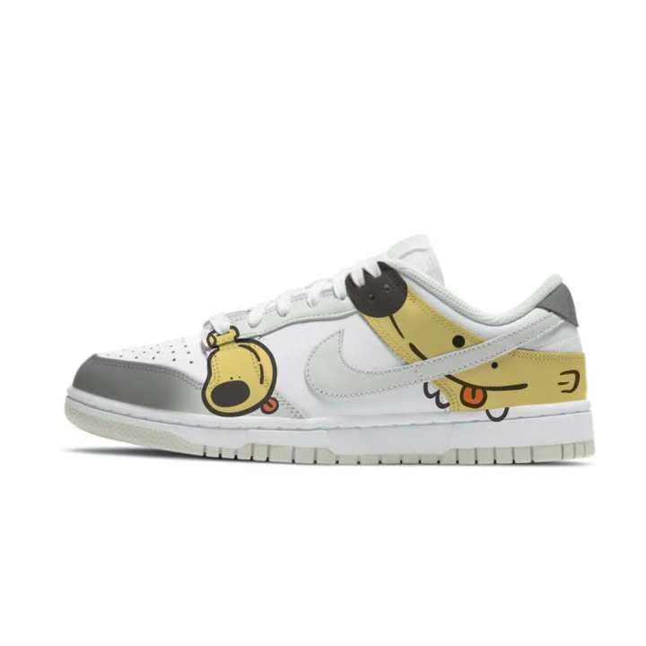Nike Nike Dunk Wangchao Thermal Abrasion Resistant Low top Skateboard Shoes Unisex Gray White