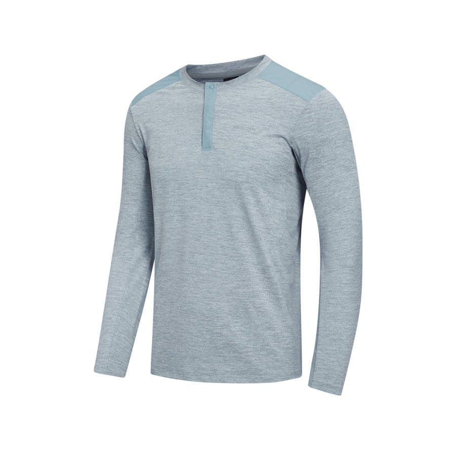Saucony T Shirts Men's Morning Mist Blue Crew Neck Moderate