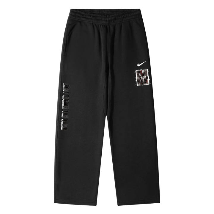Nike Nike Knitted Sweatpants Unisex Black Thickened Straight Fit Pants