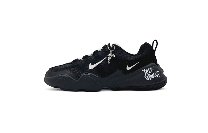 Nike Nike Tech Hera Abrasion Resistant Low top Casual Shoes Unisex Black White