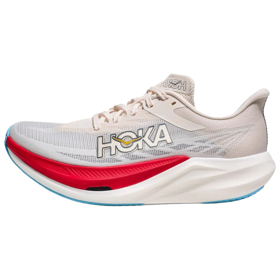 HOKA ONE ONE Rocket X 3 Breathable Running Shoes Unisex Ecru