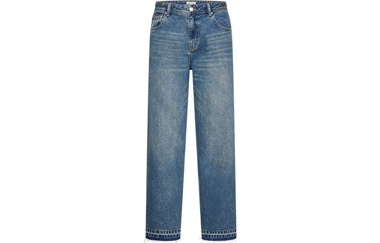 URBAN REVIVO Jeans Men's Blue Moderate Straight Fit Pants