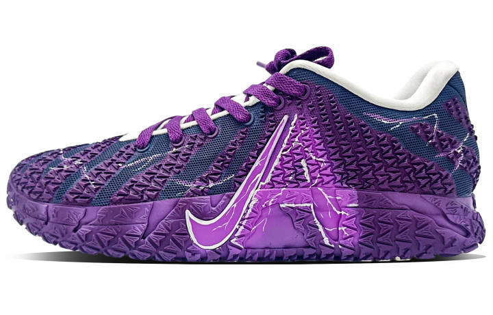 Nike Nike Ja Morant 3 Purple Flame Meteorite Mesh Cushioning, Wear Resistant Low top Basketball Shoes Men's Purple