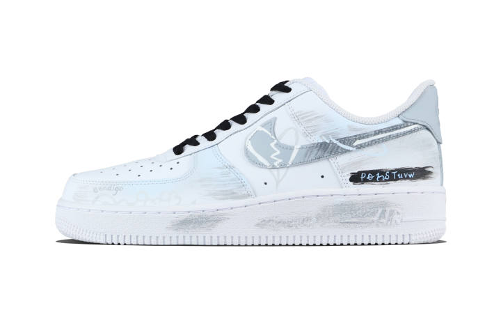 Nike Nike Air Force 1 Heartbroken Wadding Cow Leather Abrasion Resistant Abrasion Resistant Low top Skateboard Shoes Unisex