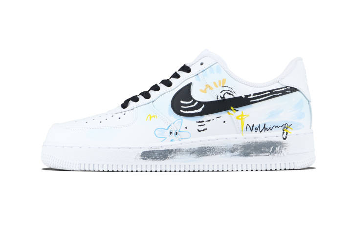 Nike Nike Air Force 1 Dreamy Journey Cow Leather Abrasion Resistant Abrasion Resistant Low top Skateboard Shoes Unisex Blue