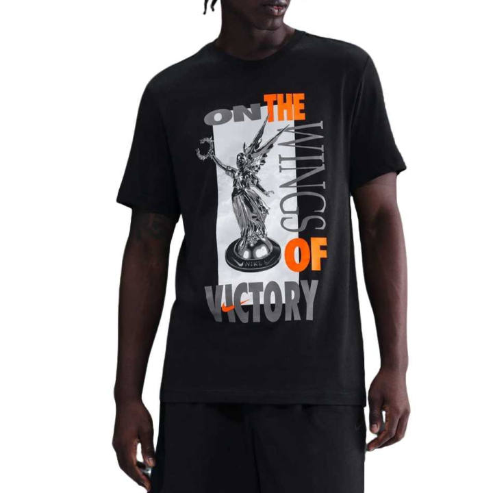Nike Nike Sportswear T Shirts Men's Black Crew Neck Moderate
