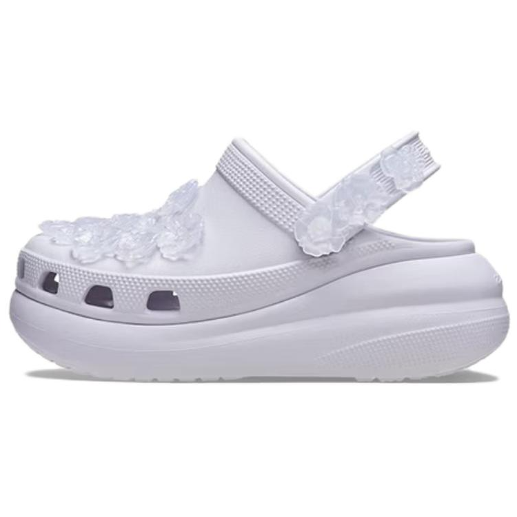 Crocs Crush Translucent Floral Clog Clogs Women's Frost Purple