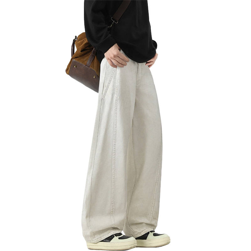 BALENO Jeans Unisex Thickened And Fleece Lined Straight Fit Pants