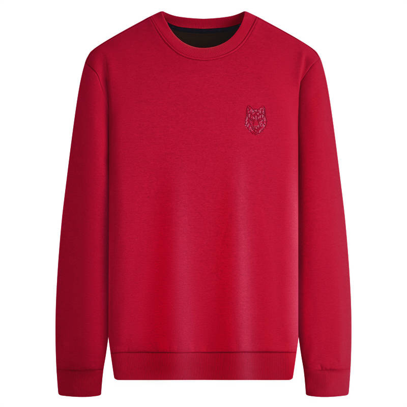 SEPTWOLVES SEPTWOLVES Sweatshirts Men's Red Crew Neck Moderate