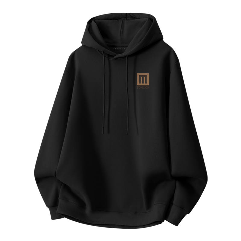 Tonlion Sweatshirts Unisex Hooded Moderate Regular