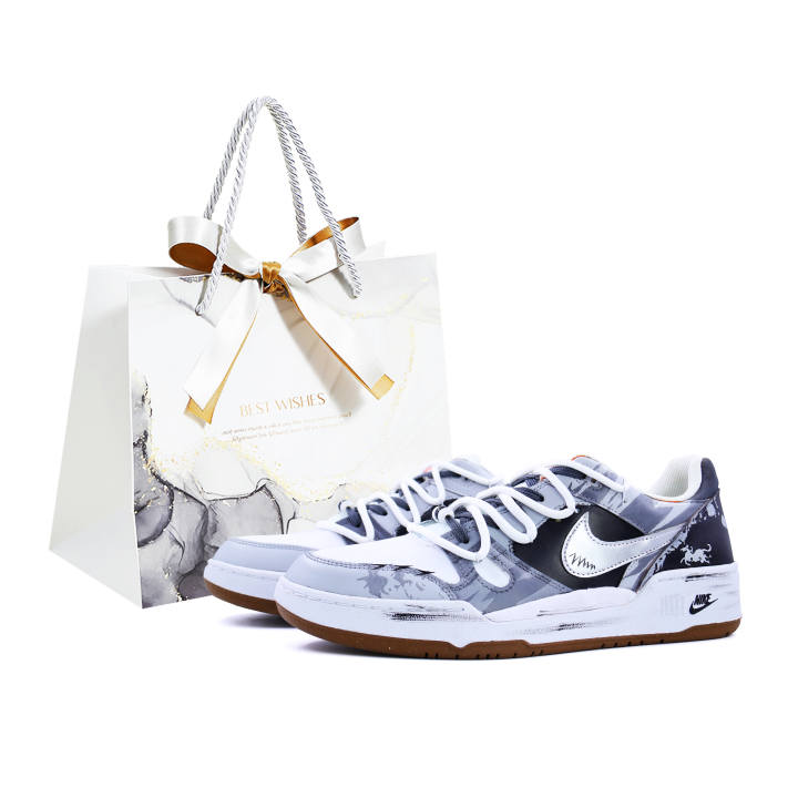 Nike Nike Full Force Special Shopping Bag, Silver Mango Chasing The Wind Abrasion Resistant Low top Skateboard Shoes Unisex