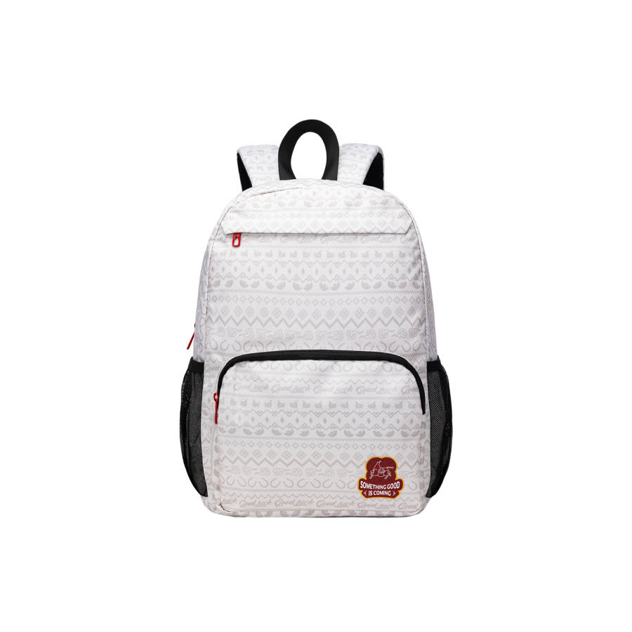 Anta Fabric Backpack Regular Men's Light Smoke Gray All Over Print