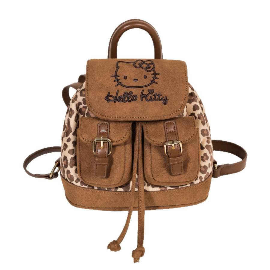 Sanrio Polyester Backpack Regular Women's Maillard Style Brown