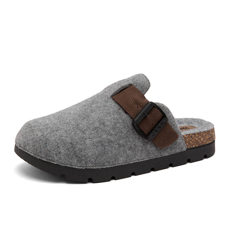 Jeep Leather Patchwork Abrasion Resistant Abrasion Resistant Closed Toe Slippers Women's
