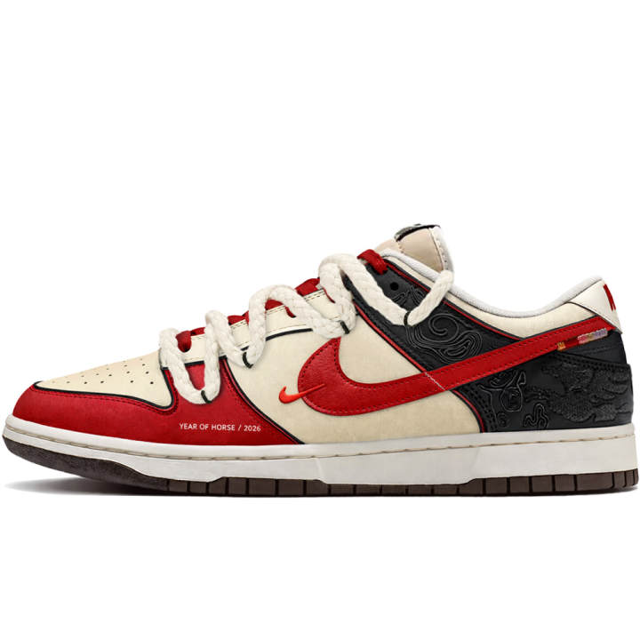 Nike Nike Dunk Pegasus Pack Van Gogh Genesis, Spirit Pearl Demon Pil Low top Skateboard Shoes Men's Black Red