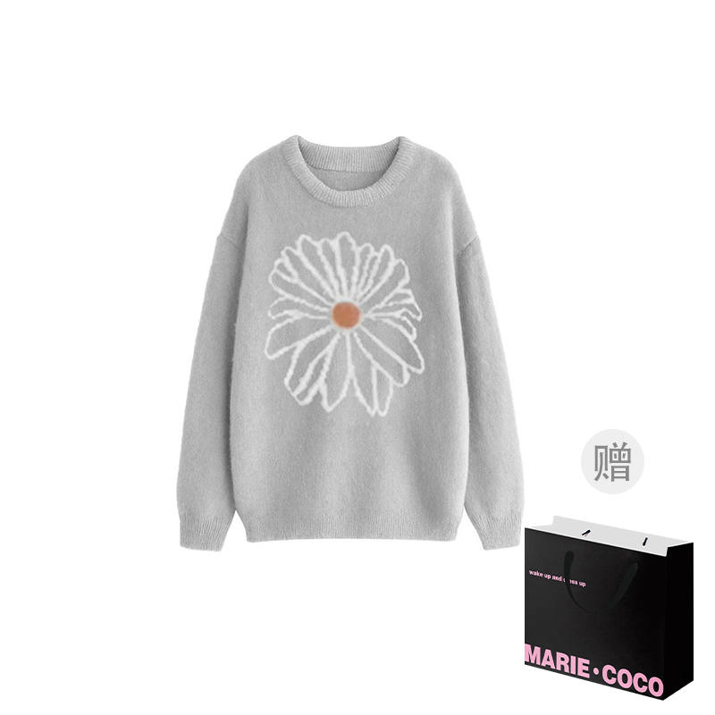 MARIE·COCO Knitwear Women's Top Crew Neck Moderate A Line