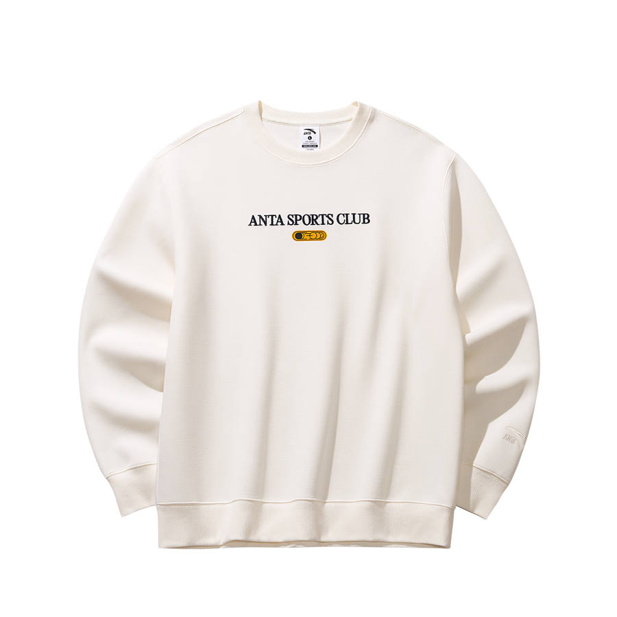ANTA Anta Pullover Sweatshirt Men's Warm Jade White