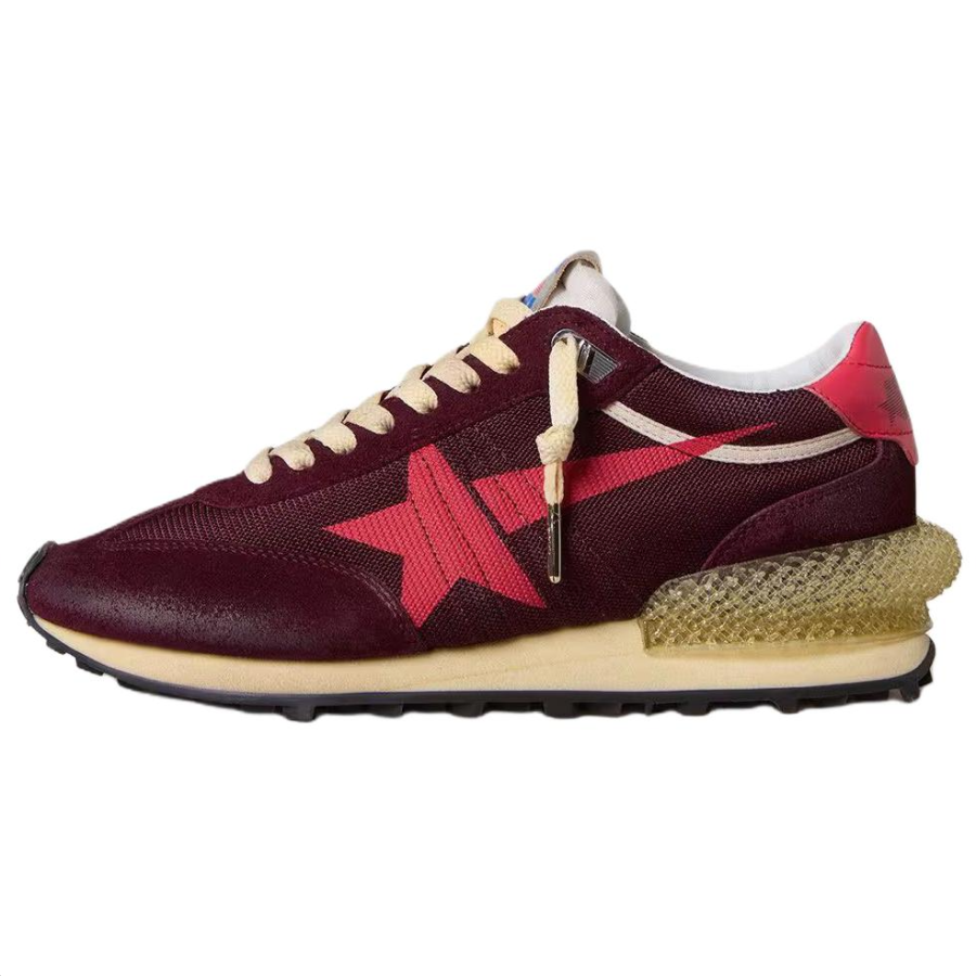 Golden Goose Marathon Low top Casual Shoes Men's Burgundy