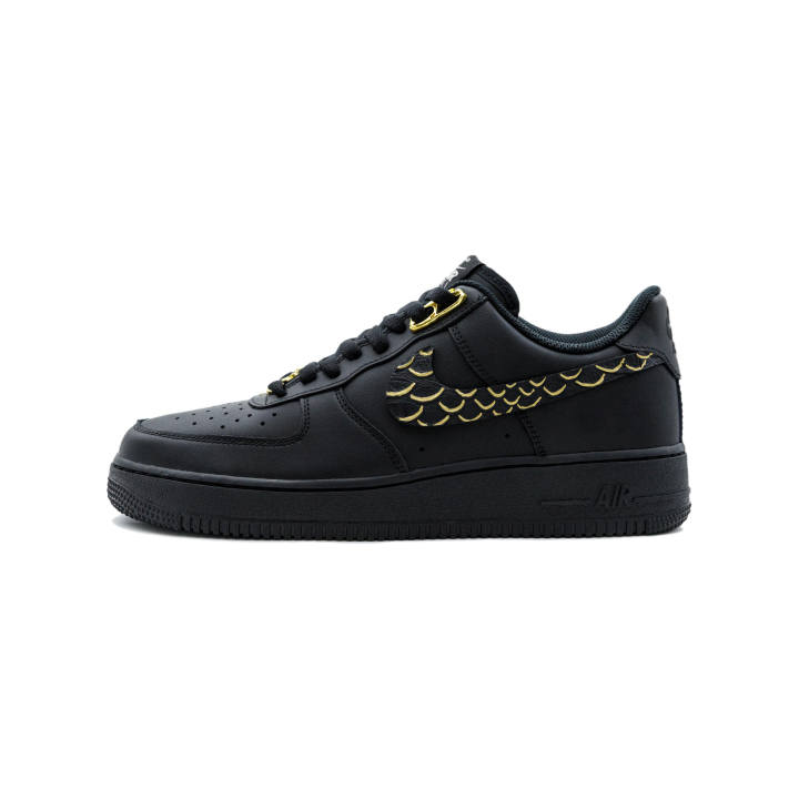 Nike Nike Air Force 1 Mystic Gold Leather Abrasion Resistant Abrasion Resistant Height Increasing Low top Skateboard Shoes