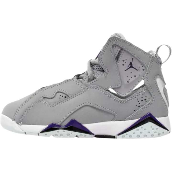 Jordan Jordan True Flight Mid top Basketball Shoes Gray Unisex