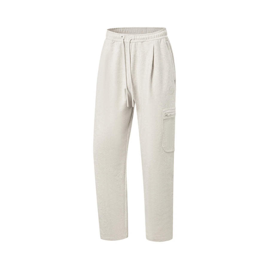 Li-Ning Li Ning Casual Pants Men's Heather Gray Tile Gray Moderate Straight Fit Pants