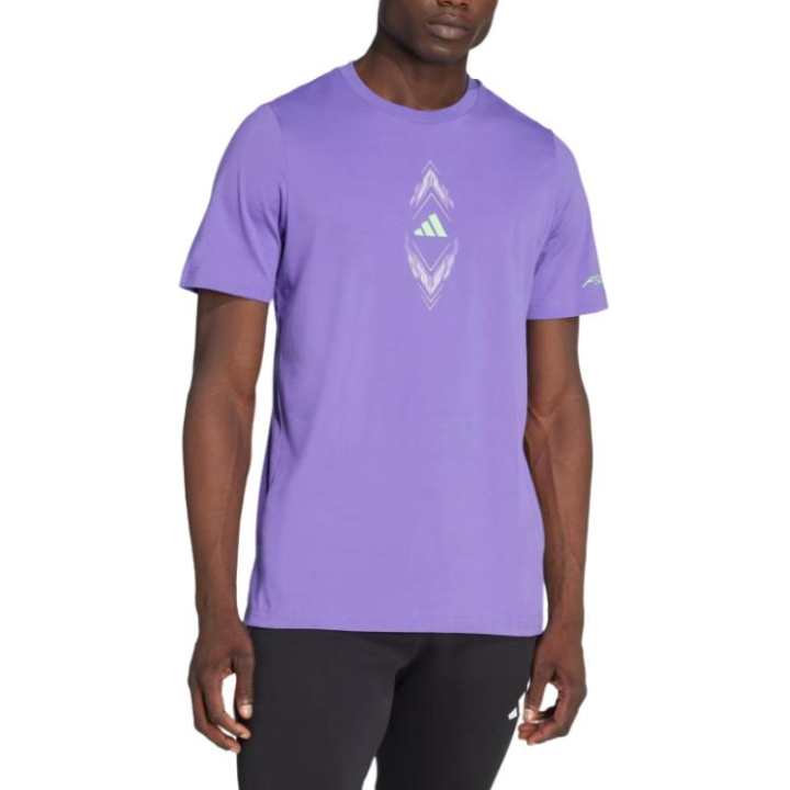 Adidas Adidas T Shirts Men's Purple Crew Neck
