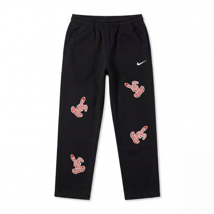 Nike Nike Knitted Sweatpants Unisex Black Thickened Straight Fit Pants