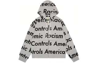 Denim Tears X Arthur Jafa Systemic Racism Controls America Zip Up Hoodie