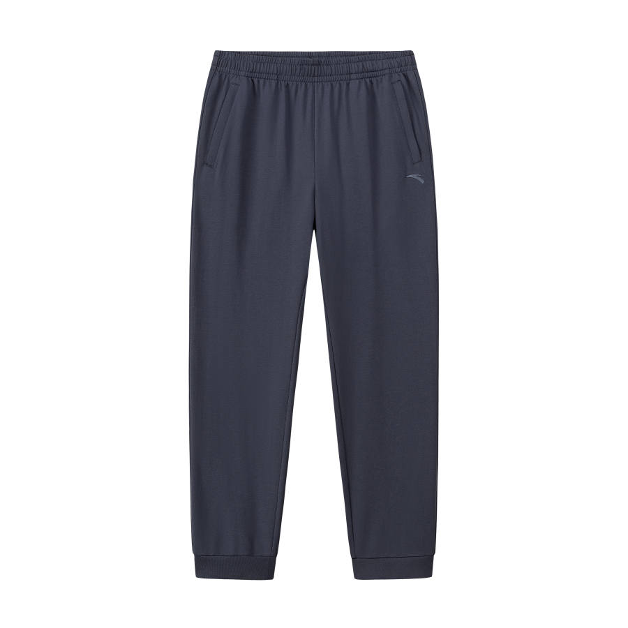 Anta Training Knitted Fabric Sports Pants Men's Men's Gray Clothing