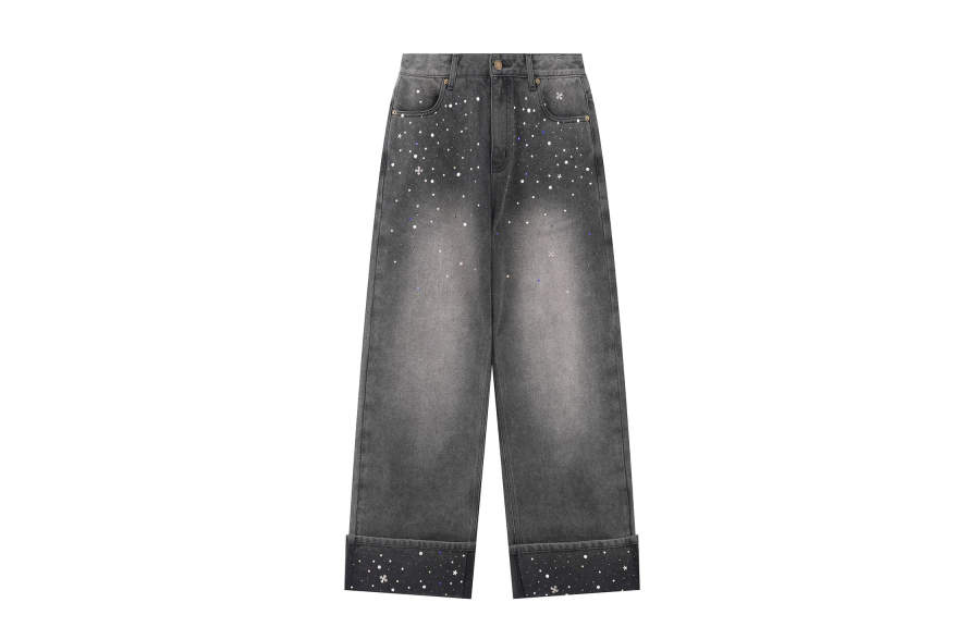 F426 Jeans Unisex Moderate Straight Fit Pants