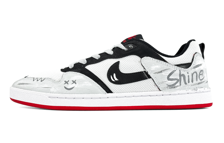 Nike Nike SB Alleyoop Coverage Low top Skateboard Shoes Unisex Black White Gray