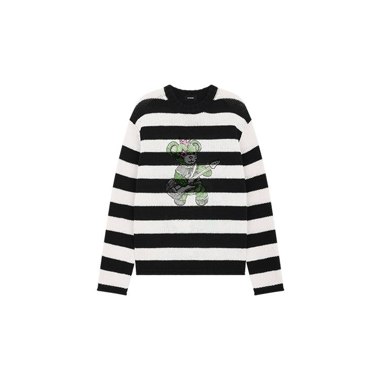 WE11DONE WE11DONE Knitwear Unisex Navy Crew Neck Moderate