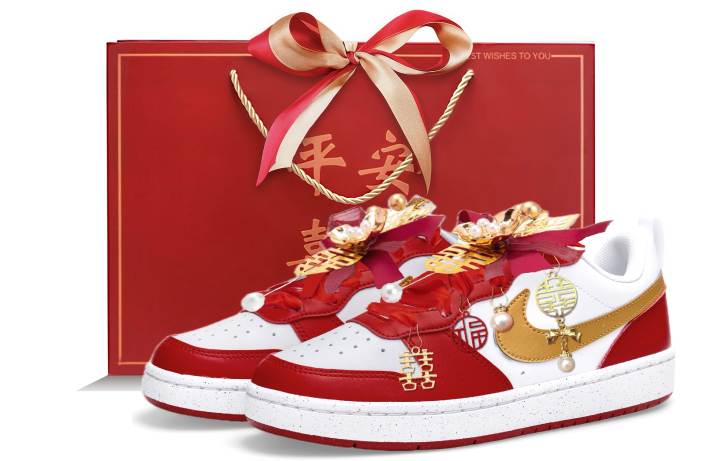 Nike Nike Court Borough Low top Skateboard Shoes Women's Red