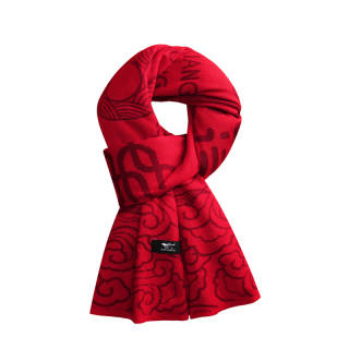 SEPTWOLVES Polyester Acrylic Polyamide Sheep Wool Scarves Unisex