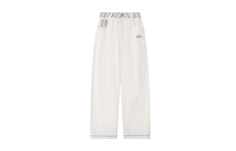 F426 Casual Pants Unisex Moderate Wide Leg Pants