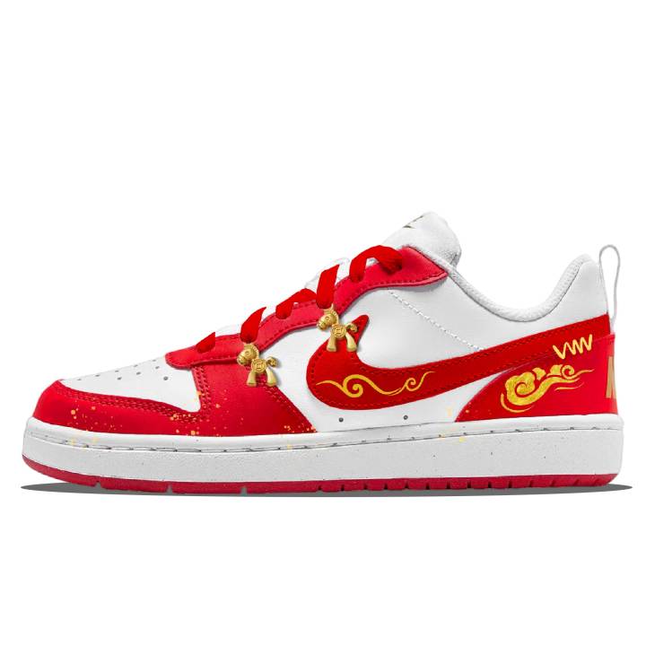 Nike Nike Court Borough Abrasion Resistant Slip Resistant Low top Skateboard Shoes Women's Dark Red