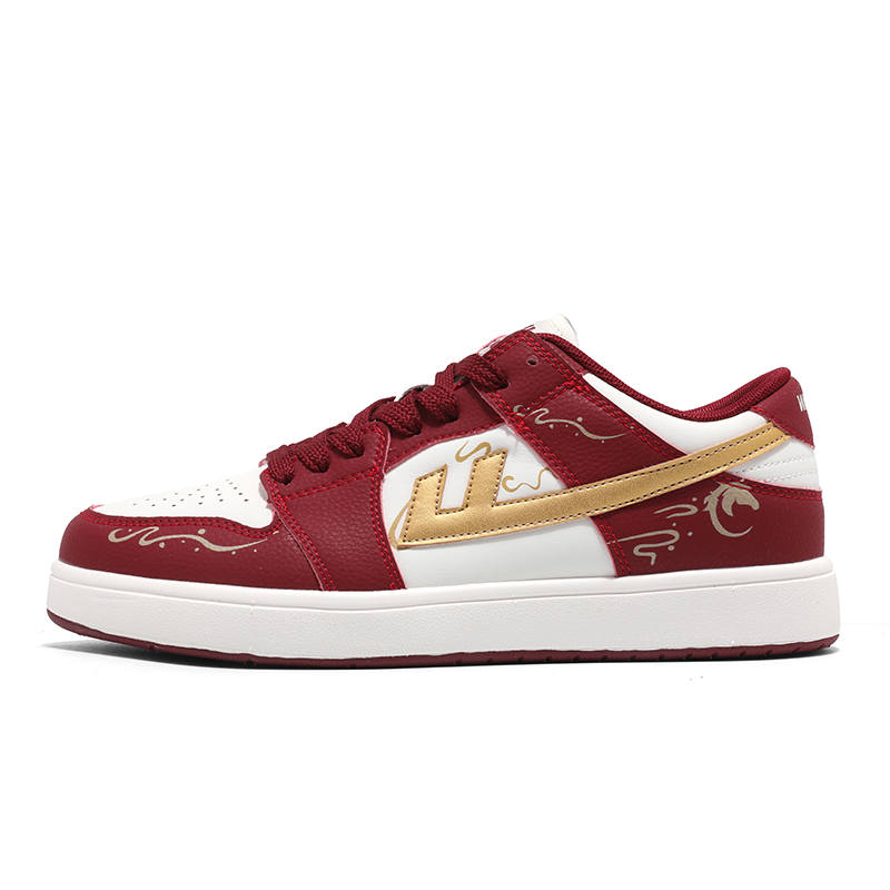 Warrior Offline Store Style, High Quality Casual Shoes Low top Spray Painting Skateboard Shoes Unisex