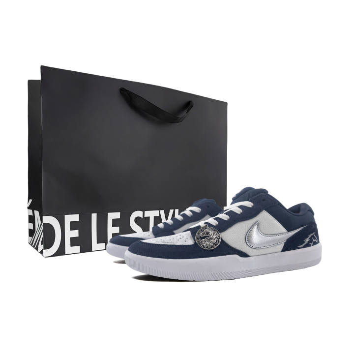 Nike Nike SB Force 58 Breathable Low top Skateboard Shoes Unisex Blue