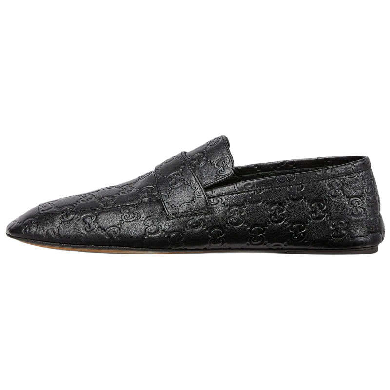 GUCCI Ragazzo Leather Casual Leather Shoes Men's Black