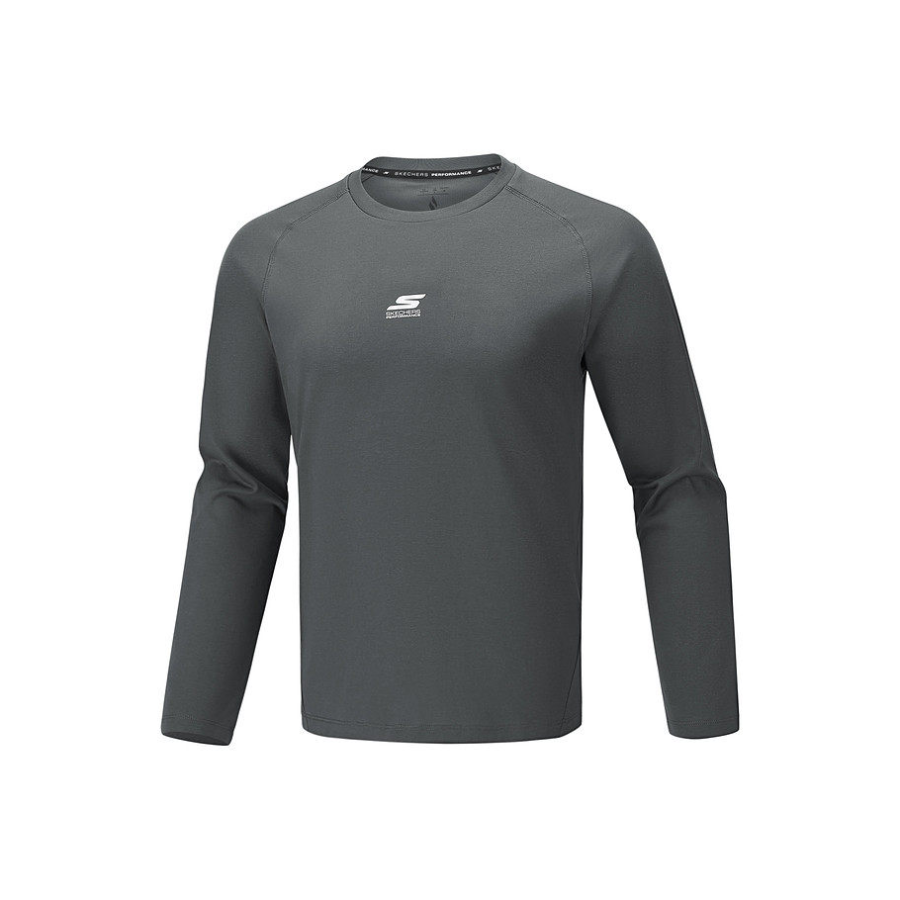 Skechers T Shirts Men's Smoky Gray/013P Crew Neck Moderate